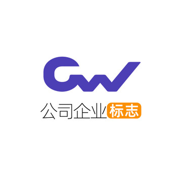 创意字母CW企业标志logo