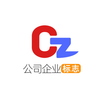 创意字母CZ企业标志logo