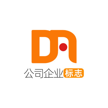 创意字母DA企业标志logo