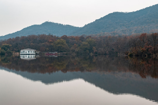 紫金山湖光山色