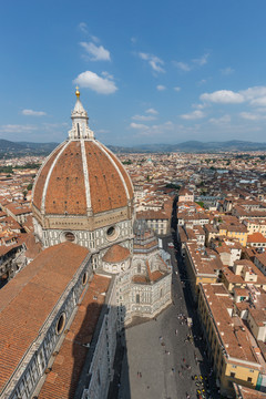 佛罗伦萨圣母百花大教堂穹顶俯拍