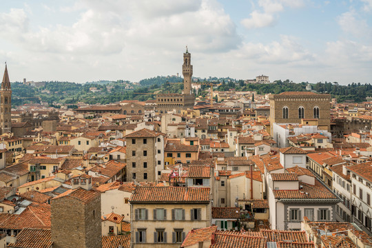 佛罗伦萨老城城市天际线风景
