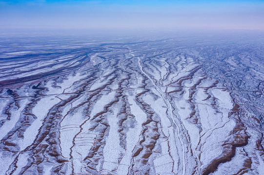 祁连山雪水沟雪景