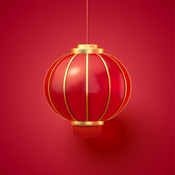 三维中国传统红灯笼模型