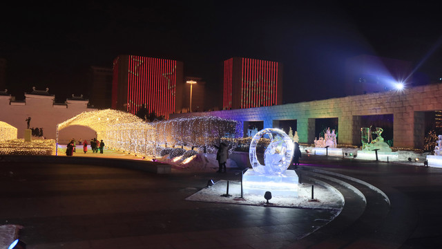 雪雕长春世界雕塑园