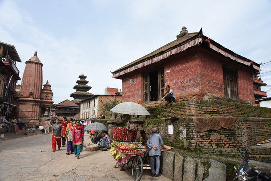 尼泊尔街景