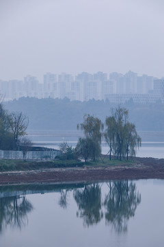 城市湖泊