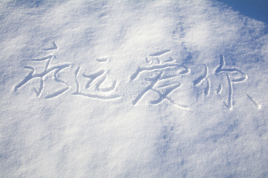 雪地求婚