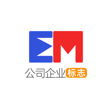 创意字母EM企业标志logo