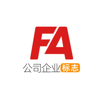 创意字母FA企业标志logo