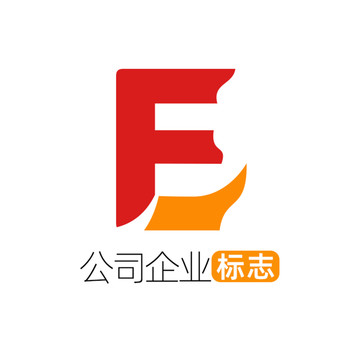 创意字母FE企业标志logo