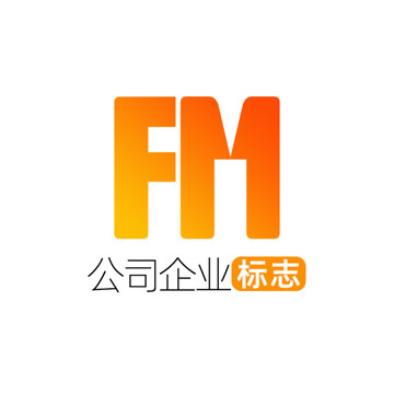 创意字母FM企业标志logo