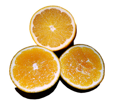 脐橙橙子切面橙子特写橙子素材