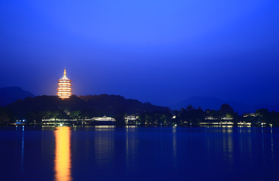 杭州西湖夜景