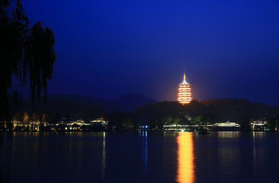 杭州西湖夜景