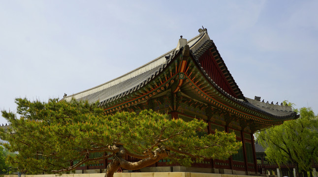 韩国朝鲜王朝时期古建筑修政殿