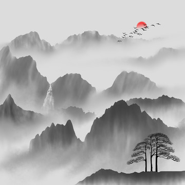新中式山水