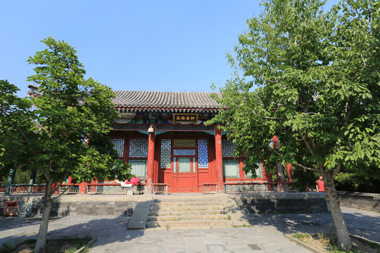 北京皇家园林颐和园畅观堂左配殿
