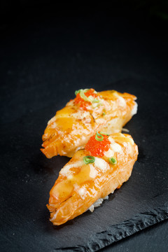 日本料理火北海道蟹肉棒手握寿司