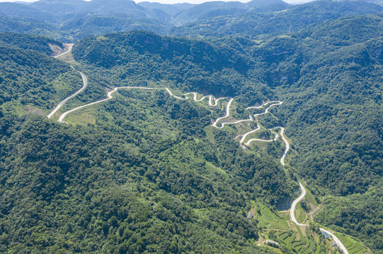 盘山公路航拍