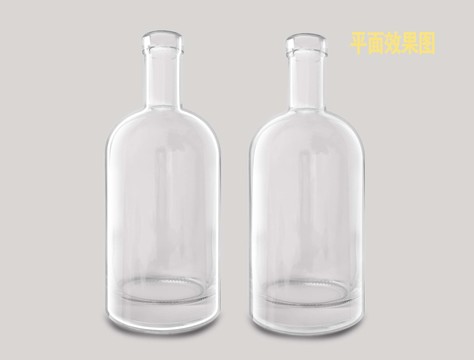 透明瓶效果图