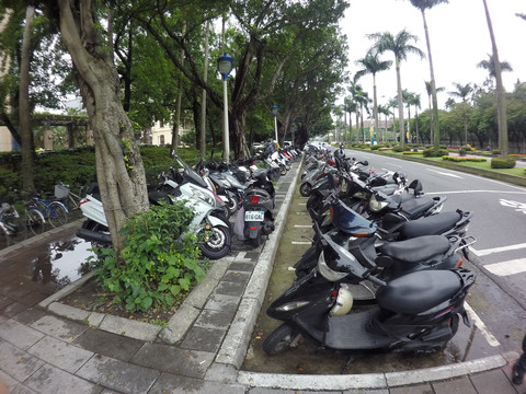 台湾摩托车街景
