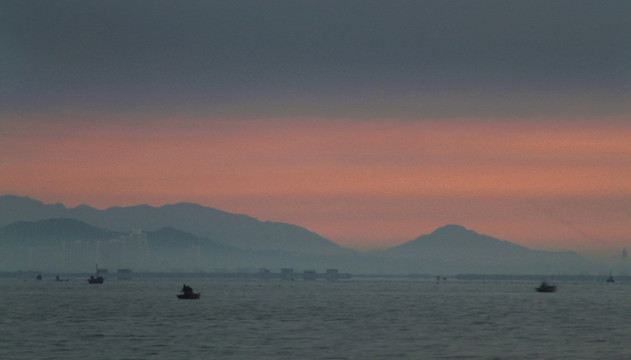 秦皇岛昌黎海岸日出风光