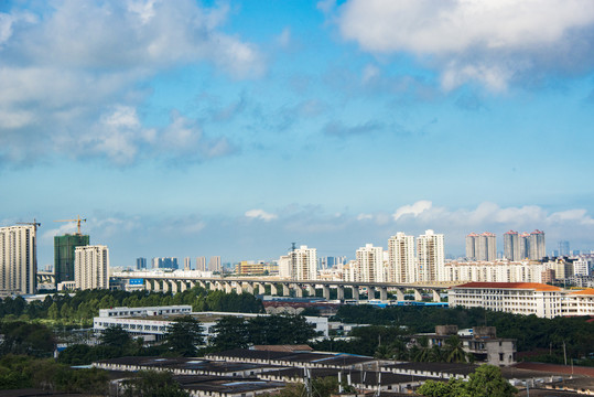 鸟瞰城市建筑