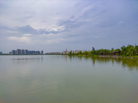 金华湖海塘风光