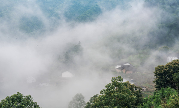 古村清晨