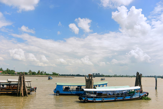 越南湄公河及游船