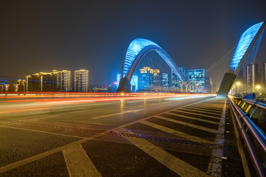 太原南中环桥夜景