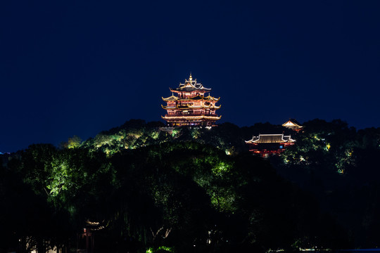 杭州城隍阁夜色
