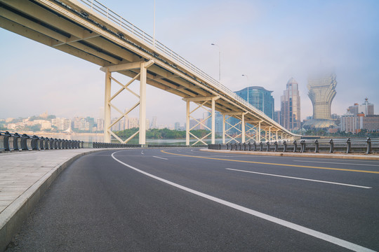 澳门现代建筑和桥梁和道路交通