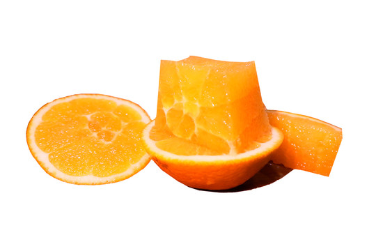 脐橙切面图片橙子创意