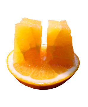 橙子创意脐橙特写