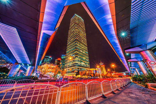 国金中心大厦夜景