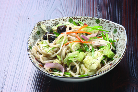 杂菜炒乌冬