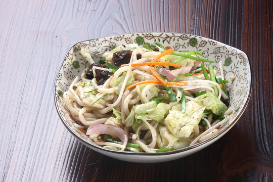 杂菜炒乌冬