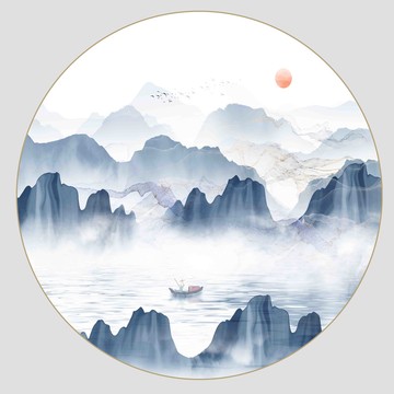 水墨山水画