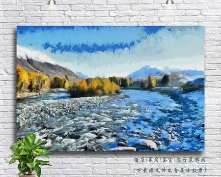 新疆风景油画