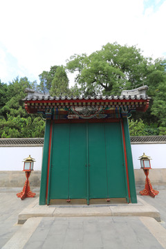 北京皇家园林颐和园德和园垂花门