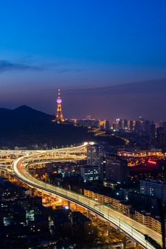 西宁明珠塔夜景