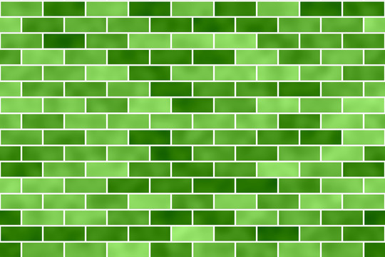 绿色砖墙纸