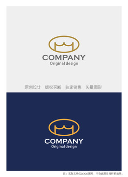 M字母logo设计皇冠logo