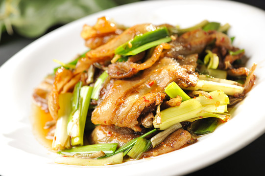 大蒜回锅肉