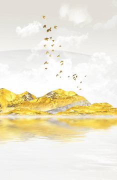 金色山水