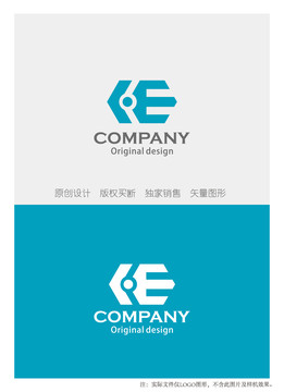 HE字母logo设计标志设计