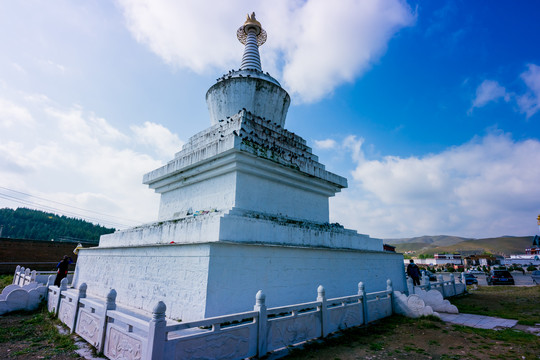 藏区白塔