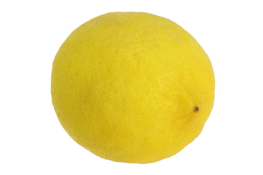 新鲜进口柠檬水果白底图片